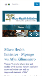 Mobile Screenshot of microhealthinitiative.org